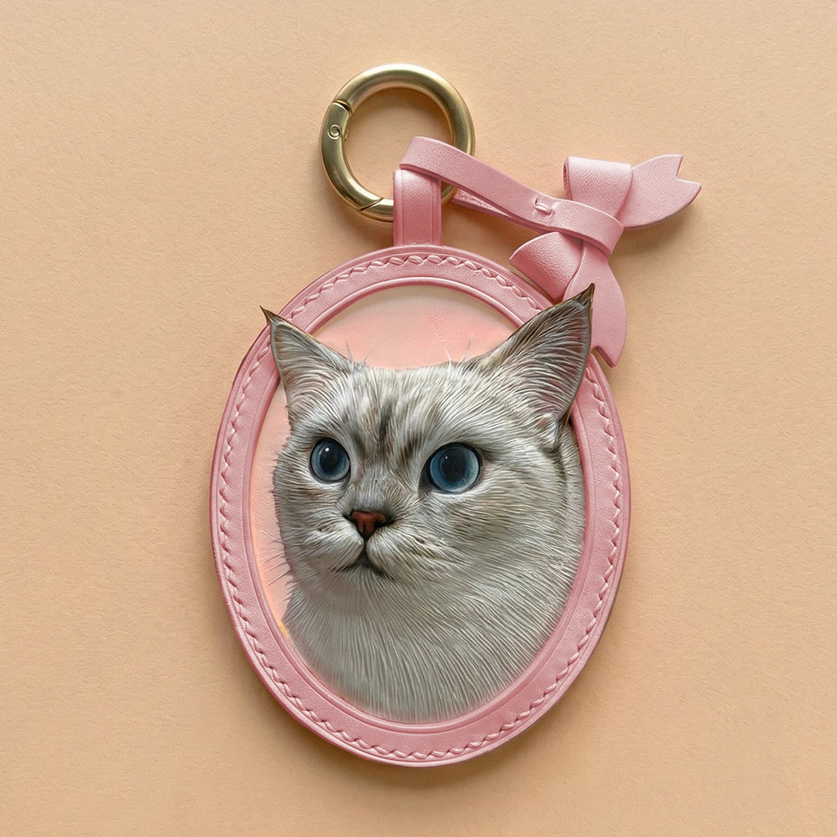 Custom Hand-Carved Leather Pet Portrait Keepsake