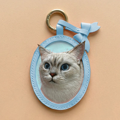 Custom Hand-Carved Leather Pet Portrait Keepsake